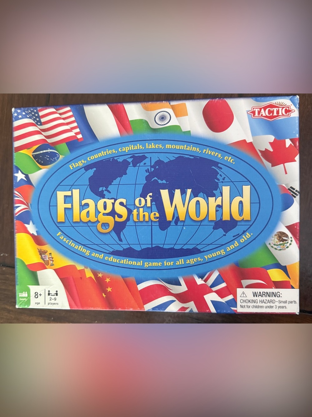 Flags of the World Board Game - Blue